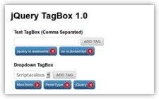 jQuery TagBox